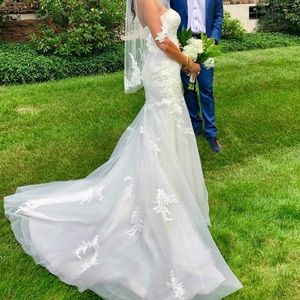 Wedding gown with matching Veil!